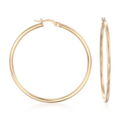 Roberto Coin 18kt Yellow Gold Hoop Earrings &mdash; Alt Image 1
