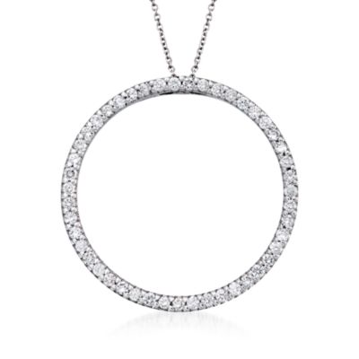 Roberto Coin 1.03 ct. t.w. Diamond Necklace in 18kt White Gold. 16" &mdash; Alt Image 1