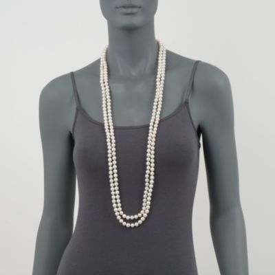 8-8.5mm Endless Cultured Pearl Necklace. 80" &mdash; Alt Image 2