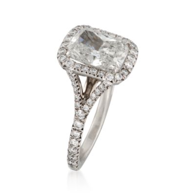 3.82 ct. t.w. Certified Diamond Engagement Ring in Platinum &mdash; Alt Image 3