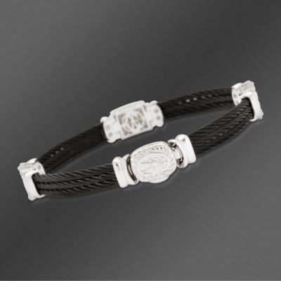 Charriol 1.15 ct. t.w. "Celtic" Diamond Bracelet In 18kt White Gold. 7" &mdash; Alt Image 2