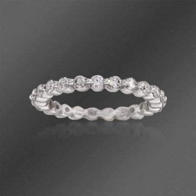 Ritani 1.08 ct. t.w. Diamond Eternity Band in 18kt White Gold. Size 7 &mdash; Alt Image 1