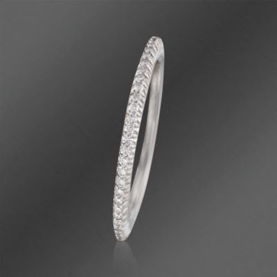 Ritani .29 ct. t.w. Diamond Eternity Band in 18kt White Gold. Size 7 &mdash; Alt Image 3