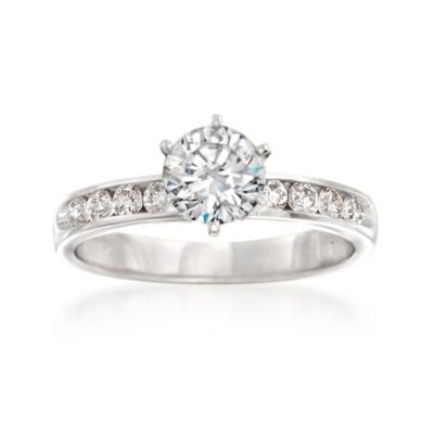 .40 ct. t.w. Diamond Engagement Ring Setting in 14kt White Gold &mdash; Alt Image 1