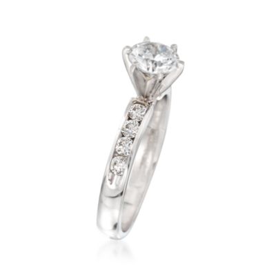 .40 ct. t.w. Diamond Engagement Ring Setting in 14kt White Gold &mdash; Alt Image 2