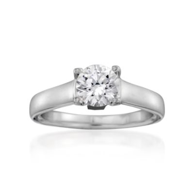 Ritani .14 ct. t.w. Diamond Engagement Ring Setting in 18kt White Gold &mdash; Alt Image 1