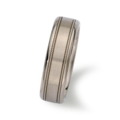 Men's 7mm Titanium Wedding Ring &mdash; Alt Image 2