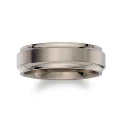 Men's 7mm Titanium Wedding Ring &mdash; Alt Image 1