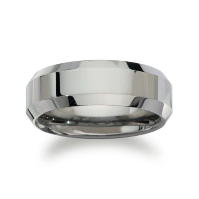 Men's 8mm Tungsten Carbide Wedding Ring &mdash; Alt Image 1
