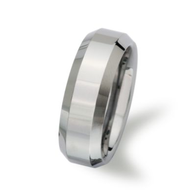 Men's 8mm Tungsten Carbide Wedding Ring &mdash; Alt Image 2