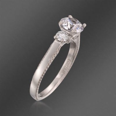 Scott Kay .34 ct. t.w. Diamond Engagement Ring Setting in Palladium. Size 6.5 &mdash; Alt Image 3