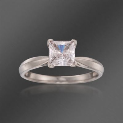 Scott Kay Palladium Engagement Ring Setting With Diamond. Size 6.5 &mdash; Alt Image 1