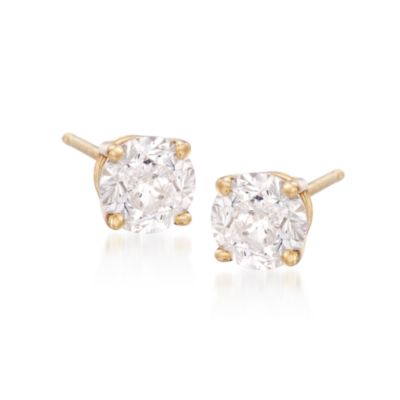 3.00 ct. t.w. Round Diamond Stud Earrings In 14kt Yellow Gold &mdash; Alt Image 1