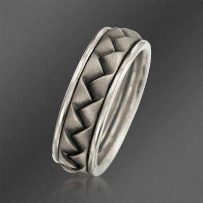 Scott Kay 8mm Men's Palladium Wedding Ring. Size 10.5 &mdash; Alt Image 2