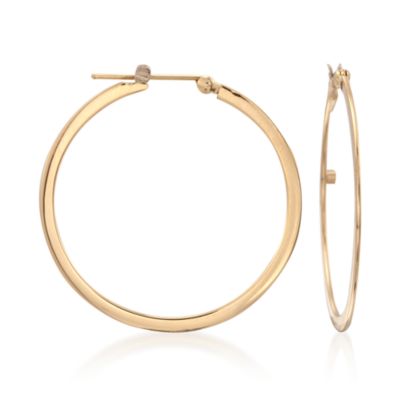 Roberto Coin 18kt Yellow Gold Hoop Earrings &mdash; Alt Image 1