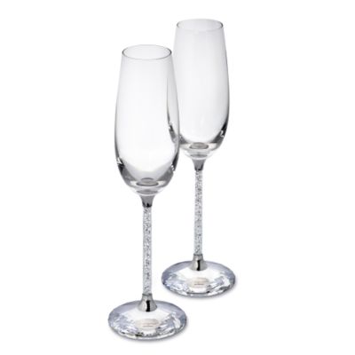 Swarovski Crystal "Crystalline" Champagne Flute Set &mdash; Alt Image 1