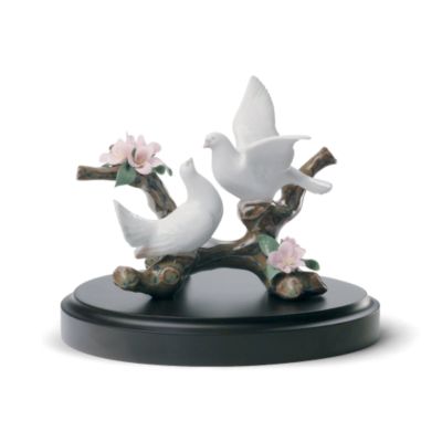 Lladro "Doves on A Cherry Tree"  &mdash; Alt Image 1