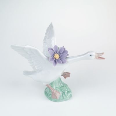 Lladro 'Jumping Duck With Purple Dahlias' &mdash; Alt Image 1