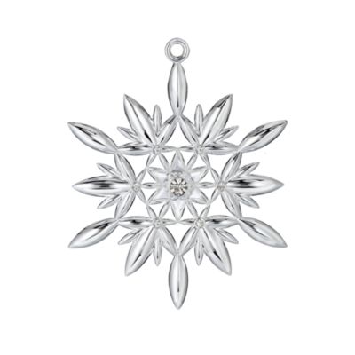 Waterford Crystal 2011 Annual Silverplate Snowflake Ornament - 1st Edition  &mdash; Alt Image 1