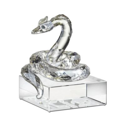 Swarovski Crystal "Chinese Zodiac Snake on Base"  &mdash; Alt Image 1