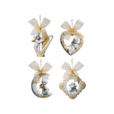 Lladro Re-Deco Christmas Wishes Boxed Ornament Collection Set of 4 &mdash; Alt Image 1