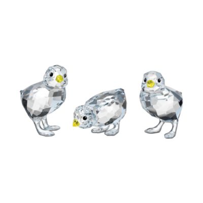 Swarovski Crystal Set of 3 "Baby Chickens" Figurines &mdash; Alt Image 1