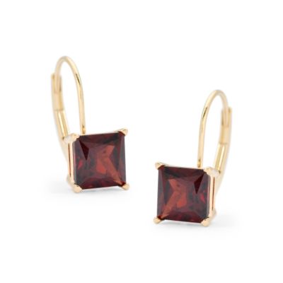 2.68 ct. t.w. Garnet Earrings in 14kt Yellow Gold  &mdash; Alt Image 1