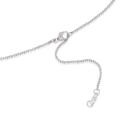 8-8.5mm Black Cultured South Sea Pearl Pendant Necklace in 18kt White Gold. 18" &mdash; Alt Image 3