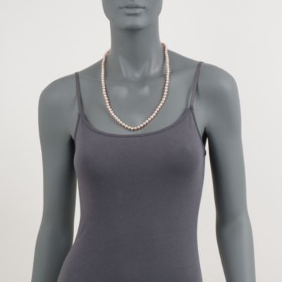 6-6.5mm Pink Pearl Necklace in 14kt Yellow Gold &mdash; Alt Image 5