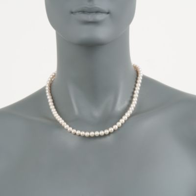 6-6.5mm Pearl Necklace With 14kt Yellow Gold Clasp &mdash; Alt Image 3