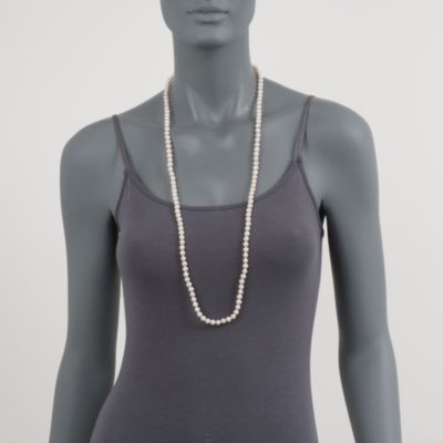 6-6.5mm Pearl Necklace With 14kt Yellow Gold Clasp &mdash; Alt Image 5