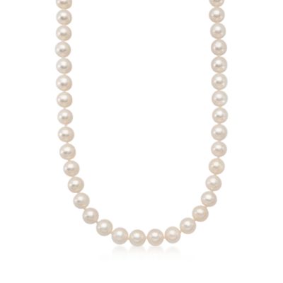 8-8.5mm Pearl Necklace in 14kt Yellow Gold &mdash; Alt Image 1