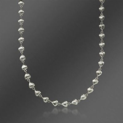 Zina Sterling Silver Heart Necklace. 17" &mdash; Alt Image 1