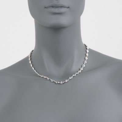 Zina Sterling Silver Heart Necklace. 17" &mdash; Alt Image 2