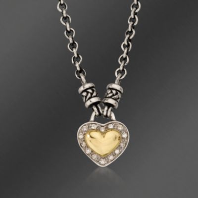 Scott Kay .14 ct. t.w. Diamond Necklace In Two-Tone. 17" &mdash; Alt Image 1