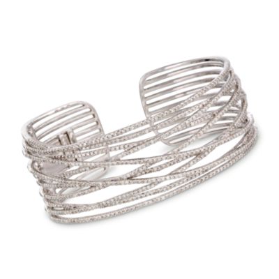 6.40 ct. t.w. Diamond Bracelet in 14kt White Gold. 7" &mdash; Alt Image 1