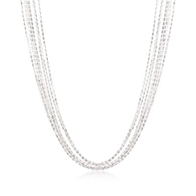 Italian Sterling Silver Seven-Strand Necklace &mdash; Alt Image 1