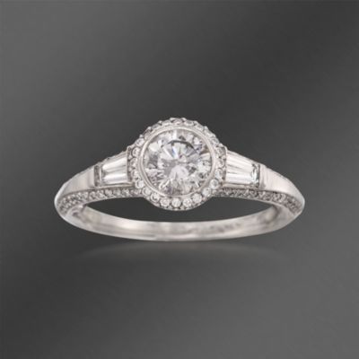 Ritani "Bella Vita" .55 ct. t.w. Diamond Engagement Ring Setting in Platinum. Size 7 &mdash; Alt Image 1