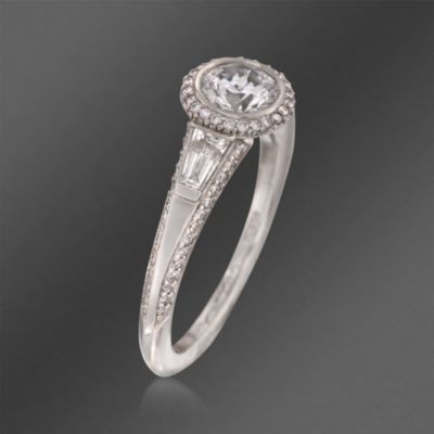 Ritani "Bella Vita" .55 ct. t.w. Diamond Engagement Ring Setting in Platinum. Size 7 &mdash; Alt Image 3