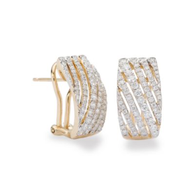 1.10 ct. t.w.  Diamond Earrings In 14kt Yellow Gold &mdash; Alt Image 1