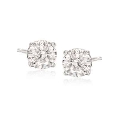 1.00 ct. t.w. Diamond Stud Earrings in 14kt White Gold &mdash; Alt Image 1