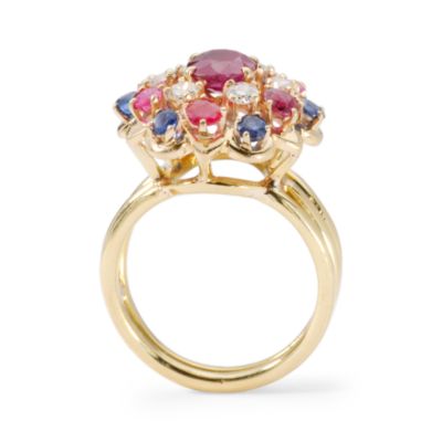 C. 1970 Vintage 3.10 ct. t.w. Multi-Gem Ring In 18kt Yellow Gold. Size 8 &mdash; Alt Image 3