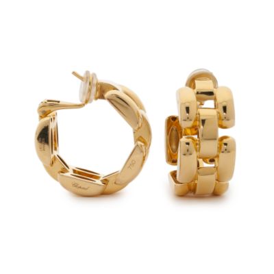 C. 2000 Vintage Chopard 18kt Yellow Gold Hoop Earrings &mdash; Alt Image 1