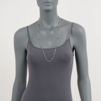 4.20 ct. t.w. Ruby Station Necklace With Diamond In Sterling Silver &mdash; Alt Image 5