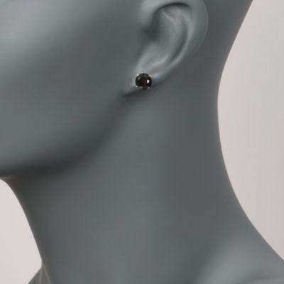 4.00 ct. t.w. Black Diamond Stud Earrings In 14kt White Gold. Stud Earrings &mdash; Alt Image 2