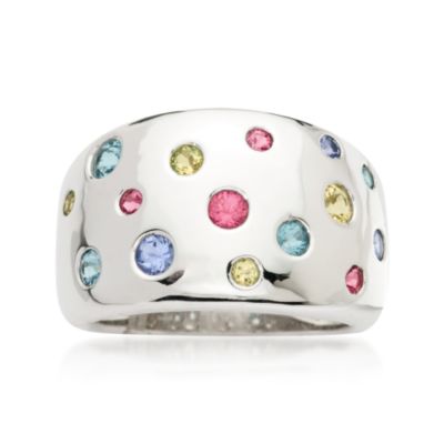 .75 ct. t.w. Multi-Gem Ring in Sterling Silver &mdash; Alt Image 1