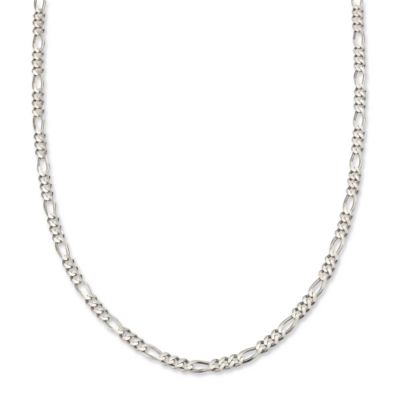 Men's 14kt White Gold 4mm Classic Figaro Chain. 20" &mdash; Alt Image 1