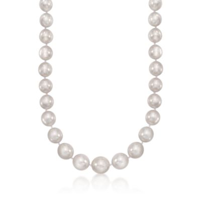 10-13mm South Sea Pearl Necklace in 14kt White Gold &mdash; Alt Image 1