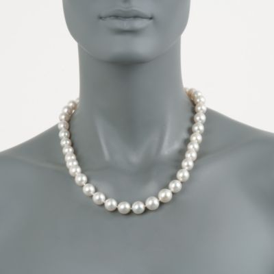 10-13mm South Sea Pearl Necklace in 14kt White Gold &mdash; Alt Image 4