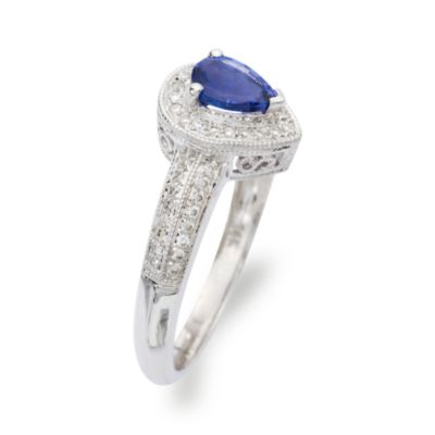 .50 Carat Tanzanite Ring With Diamond in 14kt White Gold &mdash; Alt Image 2